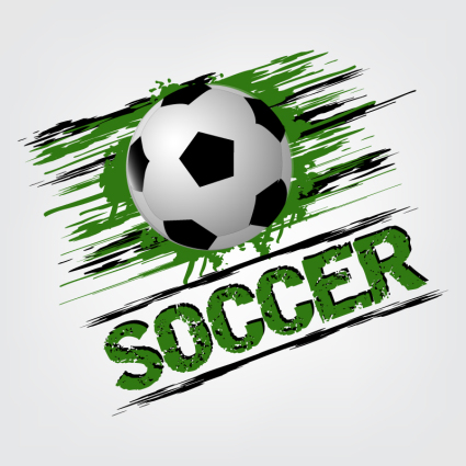 Creative dynamic football Vector
