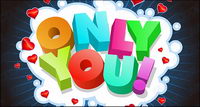 Three-dimensional ONLY YOU! Vector material