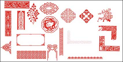 Fine Chinese Classical pattern vector material