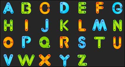 Color cartoon characters vector material