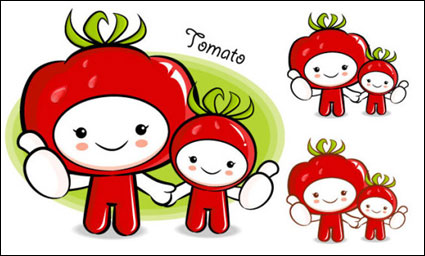 Love the cartoon super fruit Vector 5