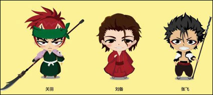 Cartoons death variable sanguo (Q version)