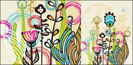 Beautiful illustrations of children 05 - Vector