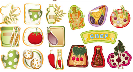 Beautiful cartoon vegetables - Vector