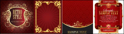 European-style lace pattern vector