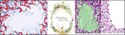 Sunflower, butterfly, heart-shaped vector material
